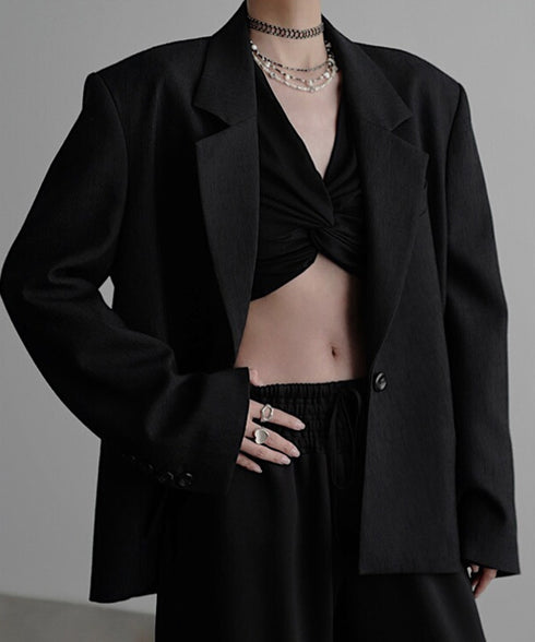Power Shoulder Single Jacket